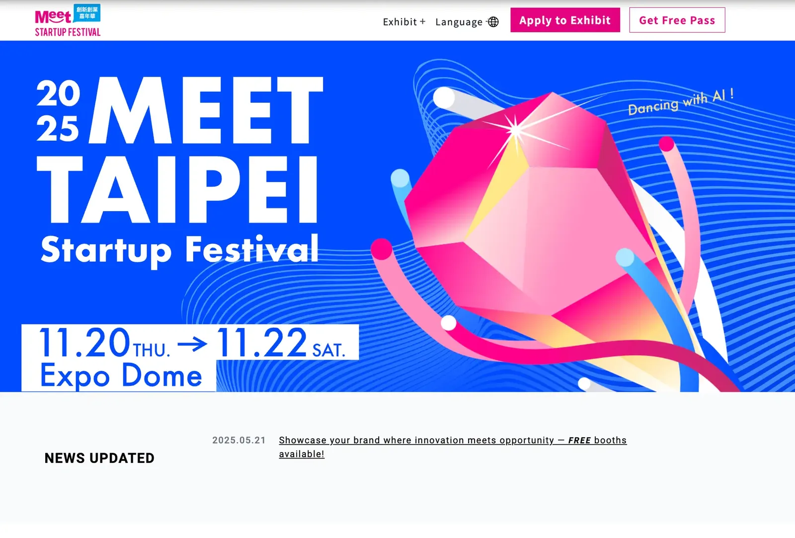 スポンサーシップの価値換算サービスの「Brand Insight(ブランドインサイト)」、福岡市ブース出展企業に採択し、「2025 Meet Taipei」に初出展